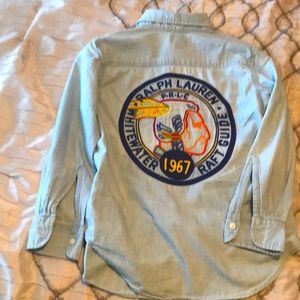 POLO BY RALPH LAUREN SMALL ( S ) 8 VINTAGE BUTTON UP SHIRT